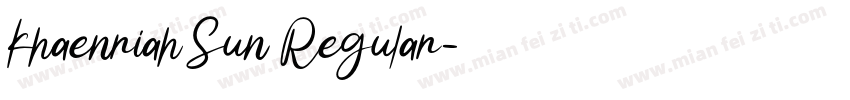 Khaenriah Sun Regular字体转换